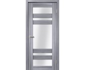 Двери Дера Мастер 639 сандал серый со стеклом
