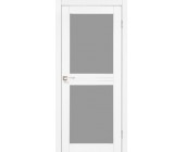 Двери Корфад Milano ML-07 Ясень Белый стекло Сатин